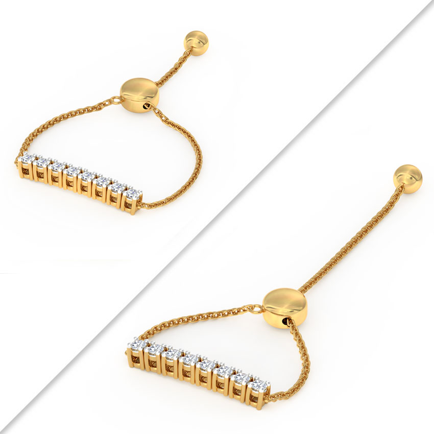 Linear Diamond Flexi Ring