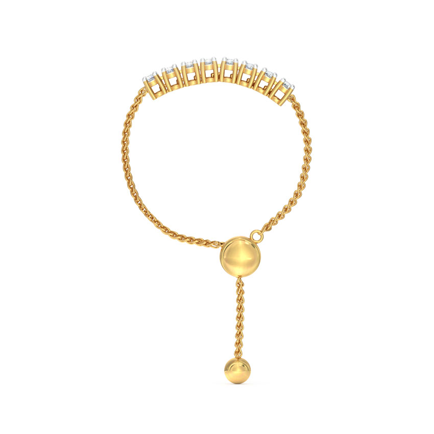 Linear Diamond Flexi Ring