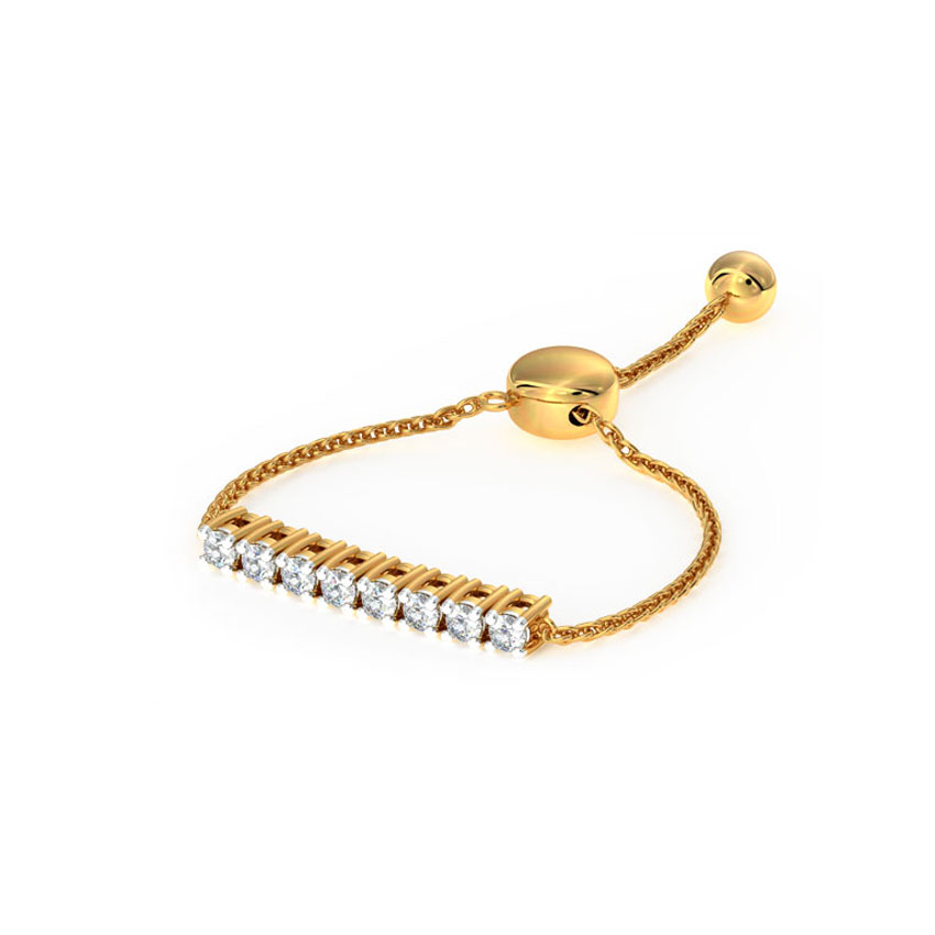 Linear Diamond Flexi Ring