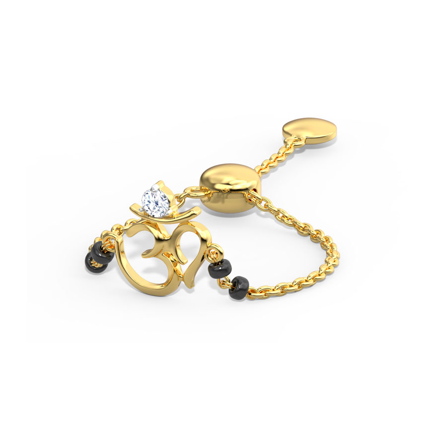 Aum Diamond Mangalsutra Flexi Ring