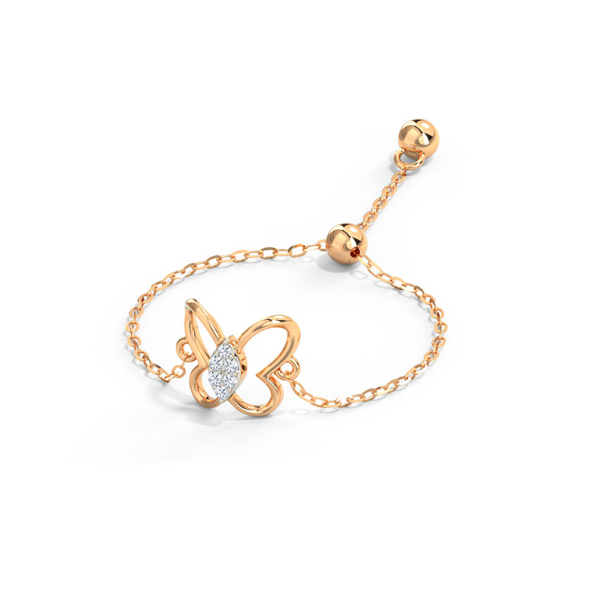 Petite Butterfly Diamond Flexi Ring Petite Butterfly Diamond Flexi Ring