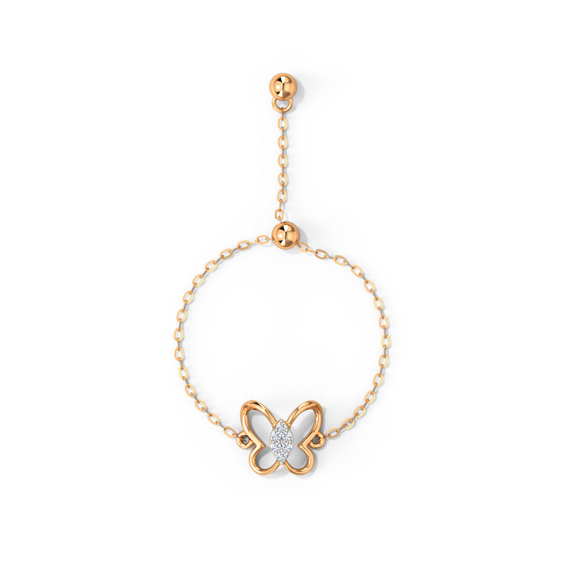 Petite Butterfly Diamond Flexi Ring Petite Butterfly Diamond Flexi Ring