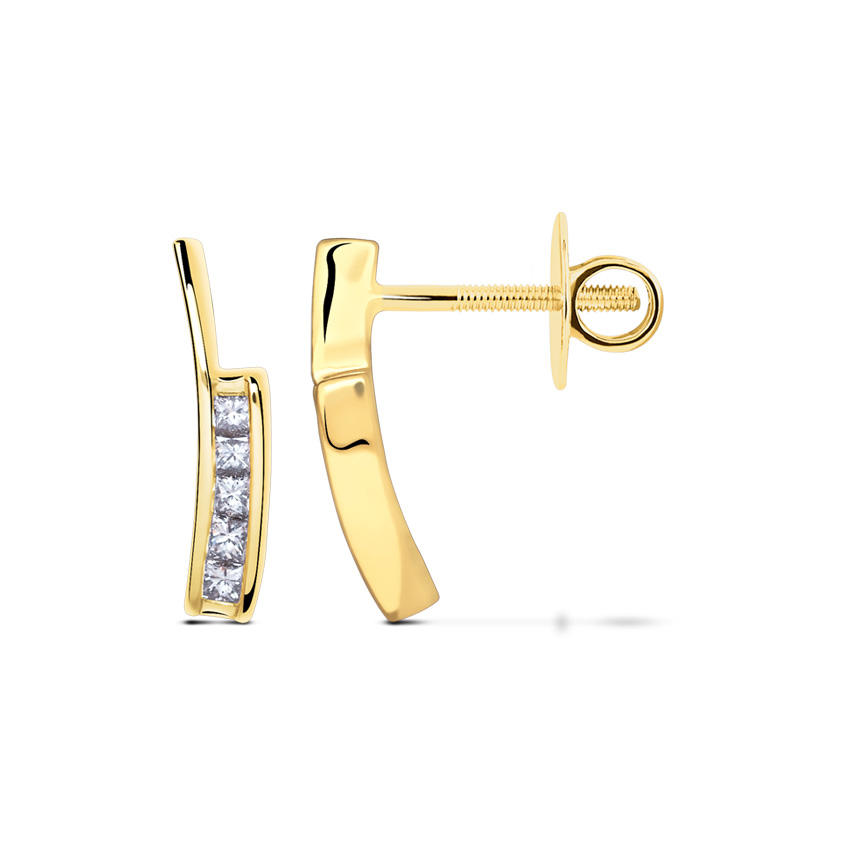 Enigma Channel-Set Earrings Enigma Channel-Set Earrings