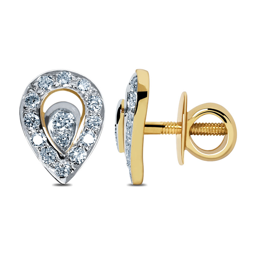 Dewdrops Diamond Earrings, 18K Yellow Gold, 0.39 ct total diamond weight Dewdrops Diamond Earrings, 18K Yellow Gold, 0.39 ct total diamond weight