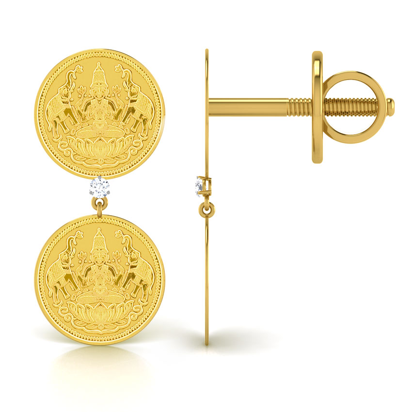 Lakshmi Coin Earrings