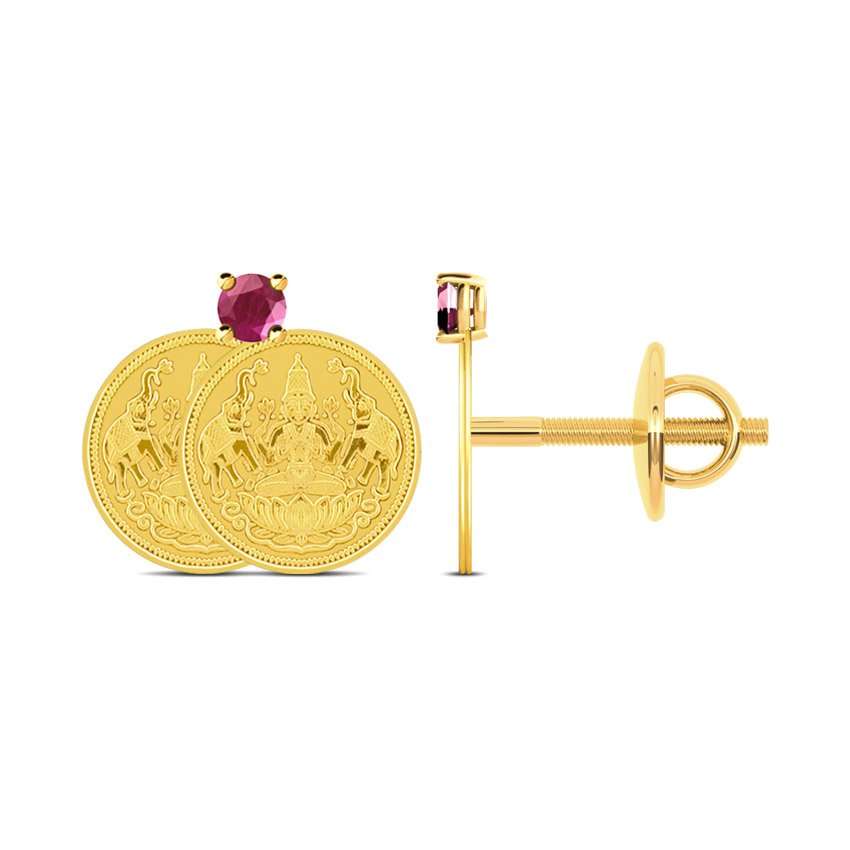Twin Lakshmi Coin Earrings Twin Lakshmi Coin Earrings