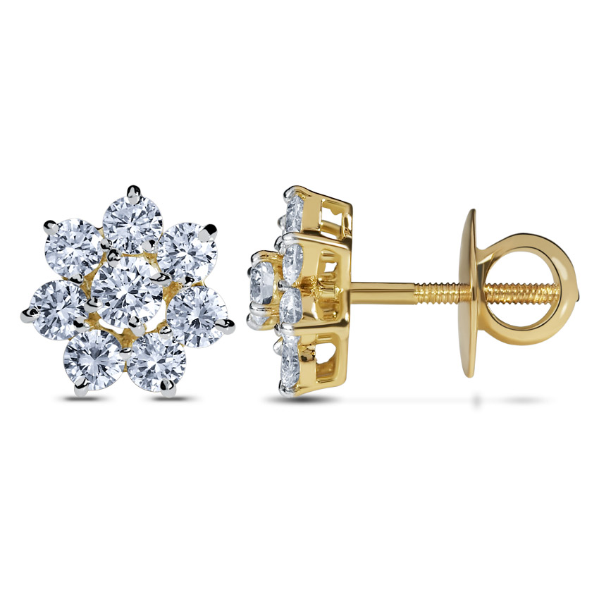 Eight-stone Diamond Earrings Eight-stone Diamond Earrings