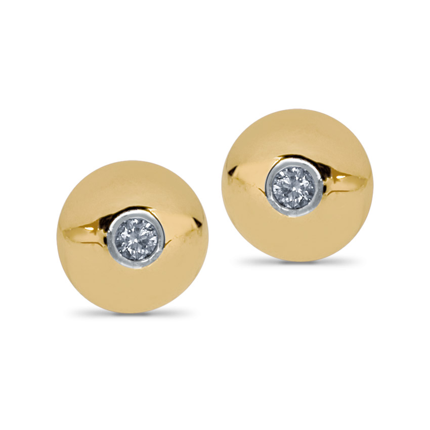 Metro Bezel-set Earrings Metro Bezel-set Earrings