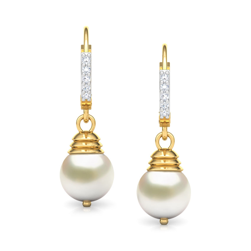 Prudence Diamond and Pearl Earrings