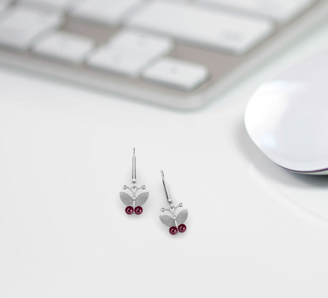 Butterfly Ruby Earrings Butterfly Ruby Earrings
