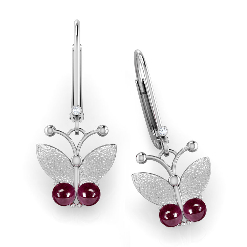 Butterfly Ruby Earrings Butterfly Ruby Earrings