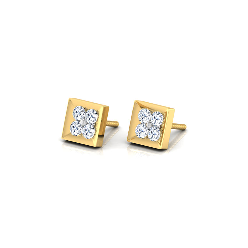 4-Stone Stud Earrings