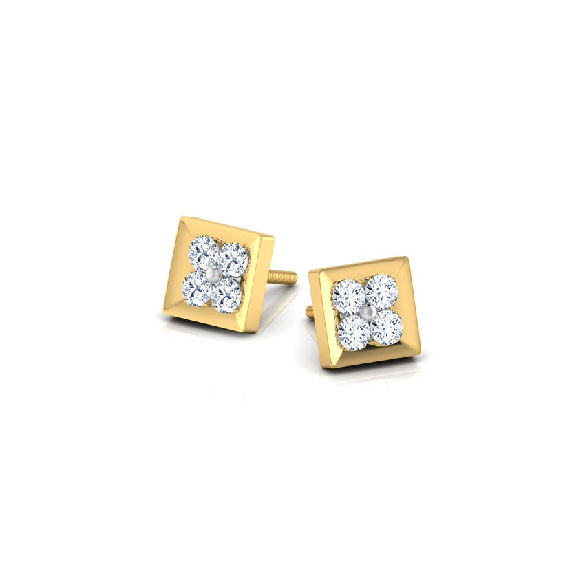 4-Stone Stud Earrings