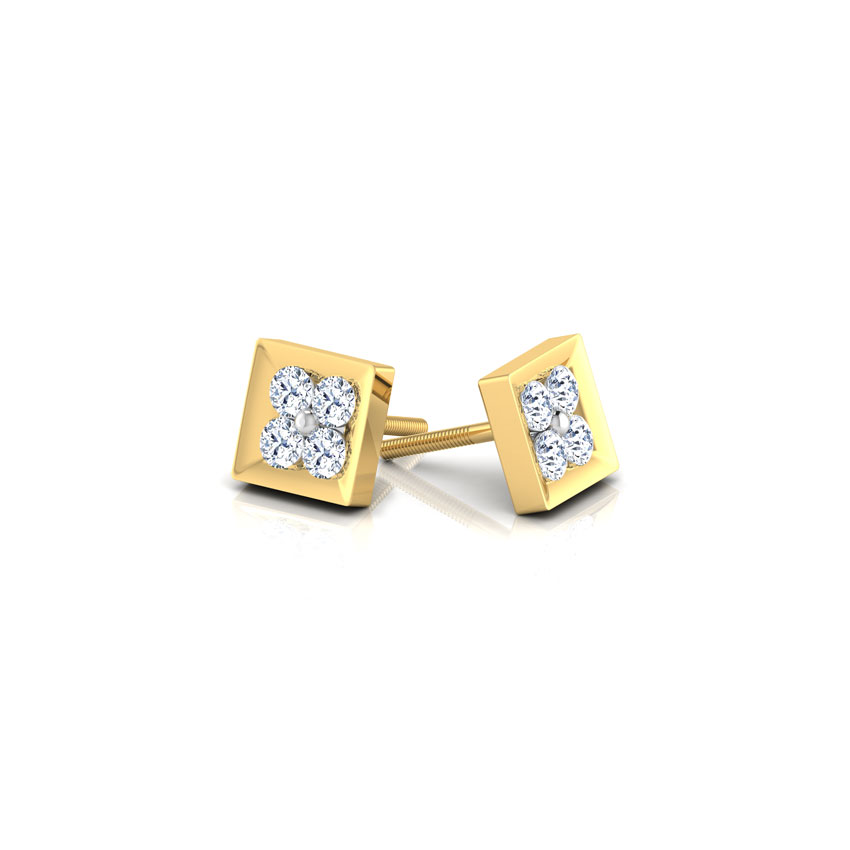 4-Stone Stud Earrings