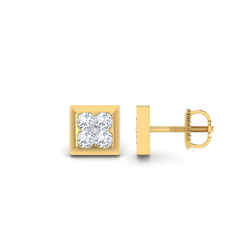 4-Stone Stud Earrings