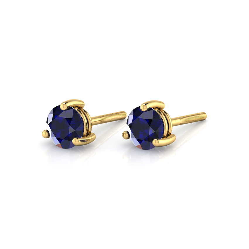 Eula Sapphire Gemstone Stud Earrings Eula Sapphire Gemstone Stud Earrings