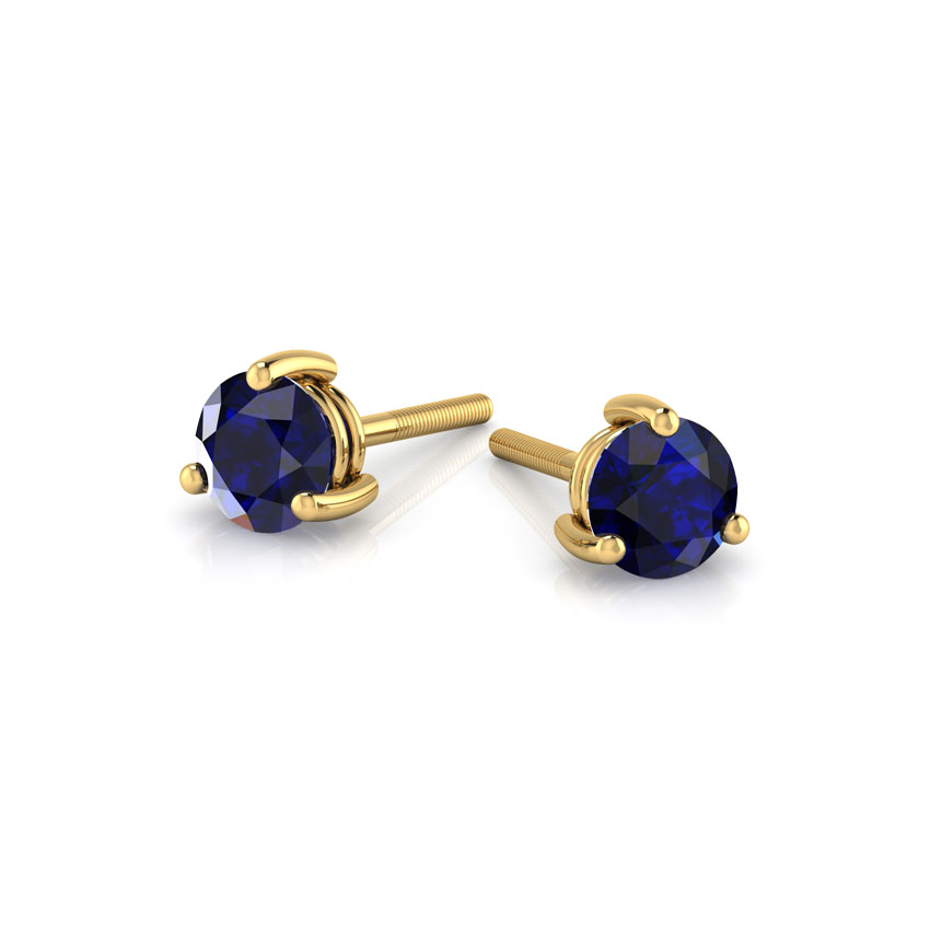 Eula Sapphire Gemstone Stud Earrings Eula Sapphire Gemstone Stud Earrings