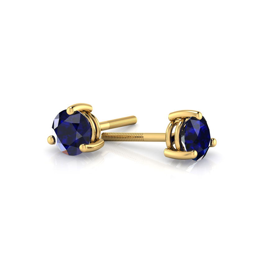 Eula Sapphire Gemstone Stud Earrings Eula Sapphire Gemstone Stud Earrings