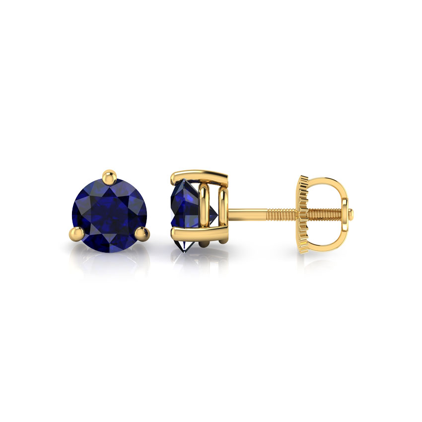 Eula Sapphire Gemstone Stud Earrings Eula Sapphire Gemstone Stud Earrings