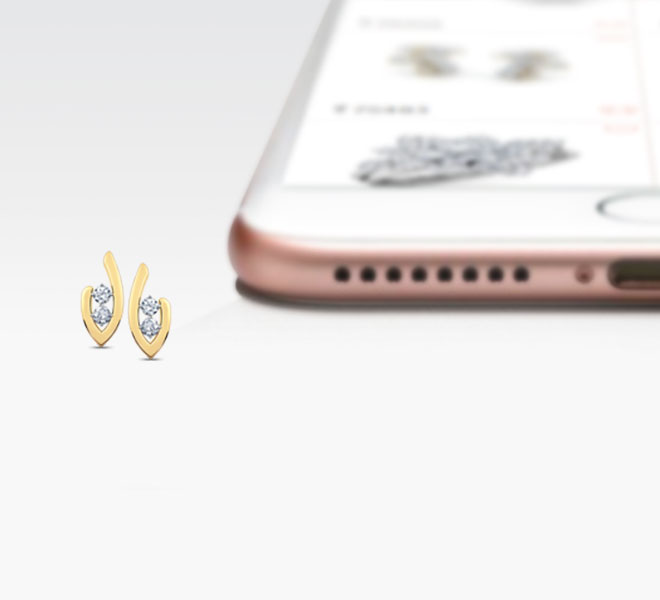 Diamond Earrings 18 Karat Yellow Gold Arrowhead Two-Stone