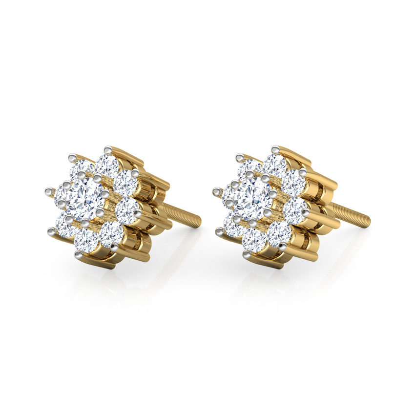 Snowflake 9-Stone Earrings
