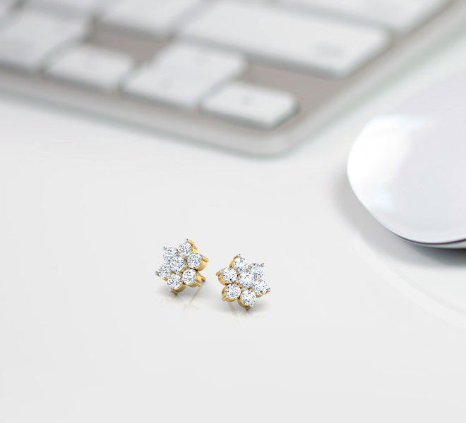 Snowflake Cluster Earrings