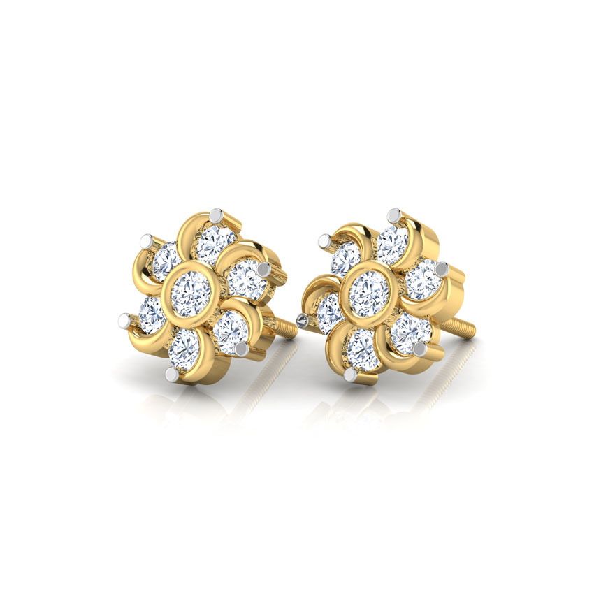 Contemporary Seven-Stone Studs