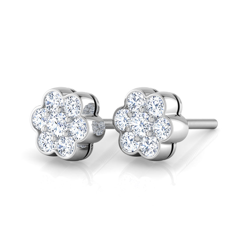 Modish Seven-stone Diamond Studs
