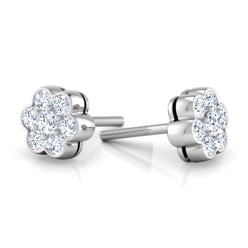 Modish Seven-stone Diamond Studs