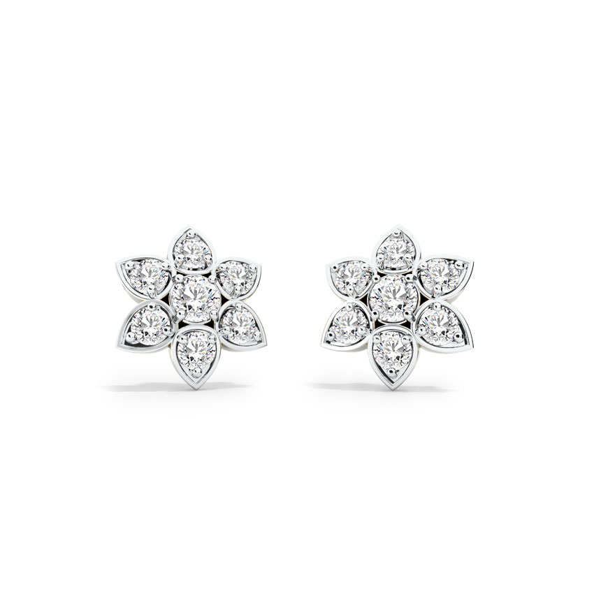 Contemporary Seven-Stone Studs