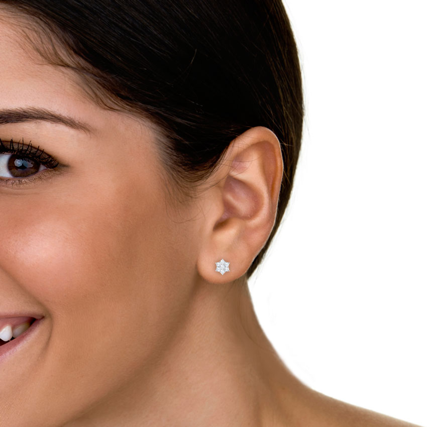 Snowflake 7-Stone Earrings Snowflake 7-Stone Earrings