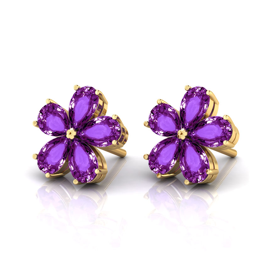 Geranium Amethyst Earrings
