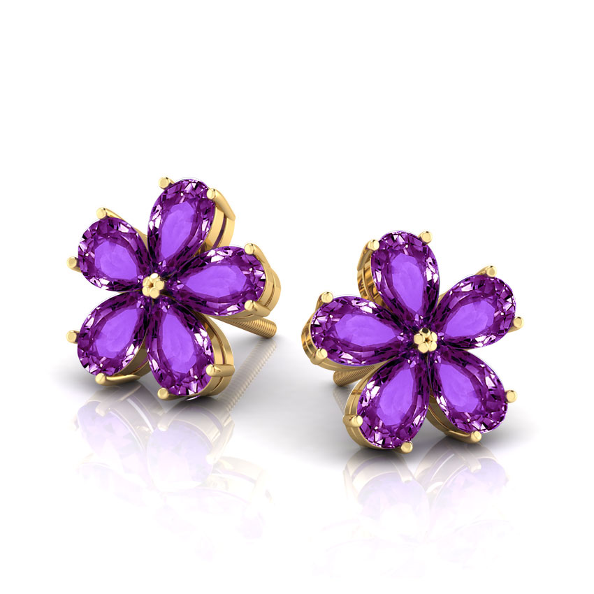 Geranium Amethyst Earrings