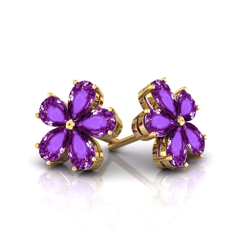 Geranium Amethyst Earrings