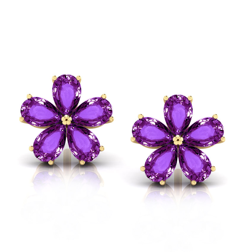 Geranium Amethyst Earrings