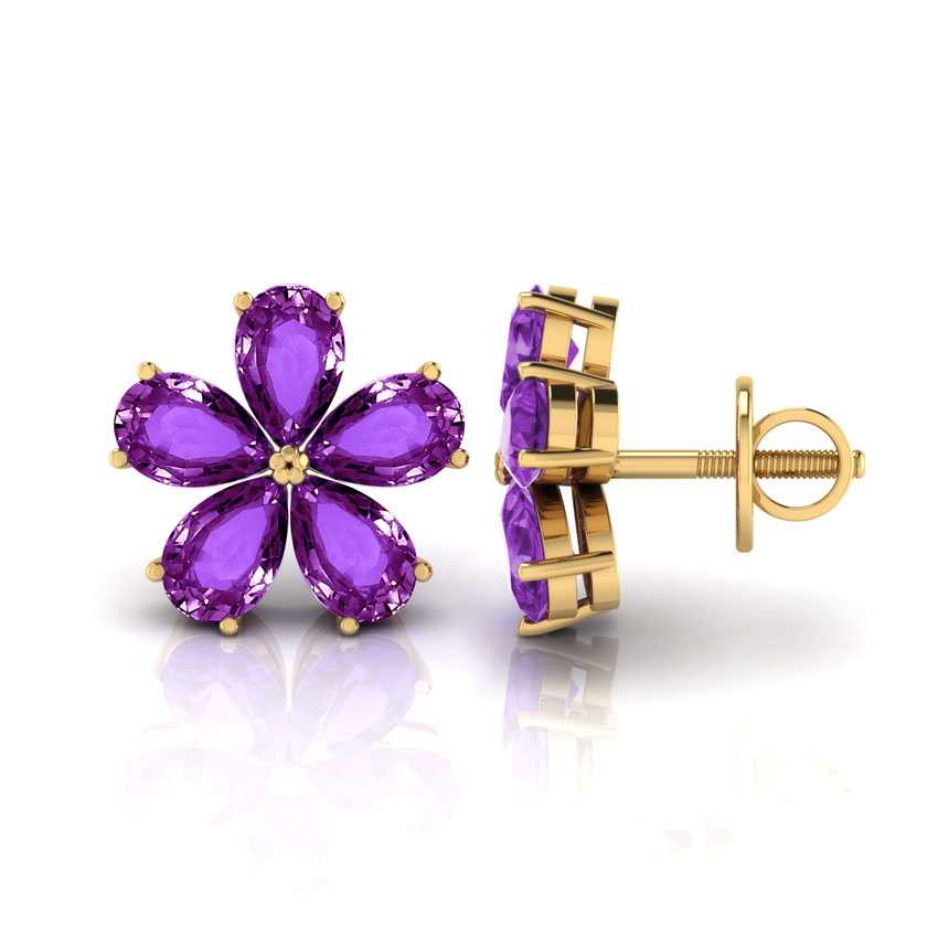 Geranium Amethyst Earrings