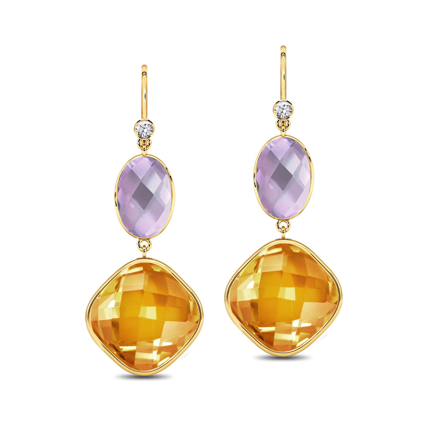 Serie Duo Drop Earrings