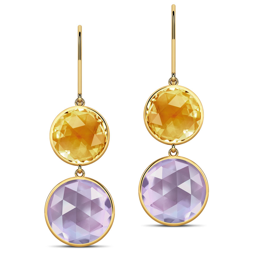 Serie Duo-stone Earrings