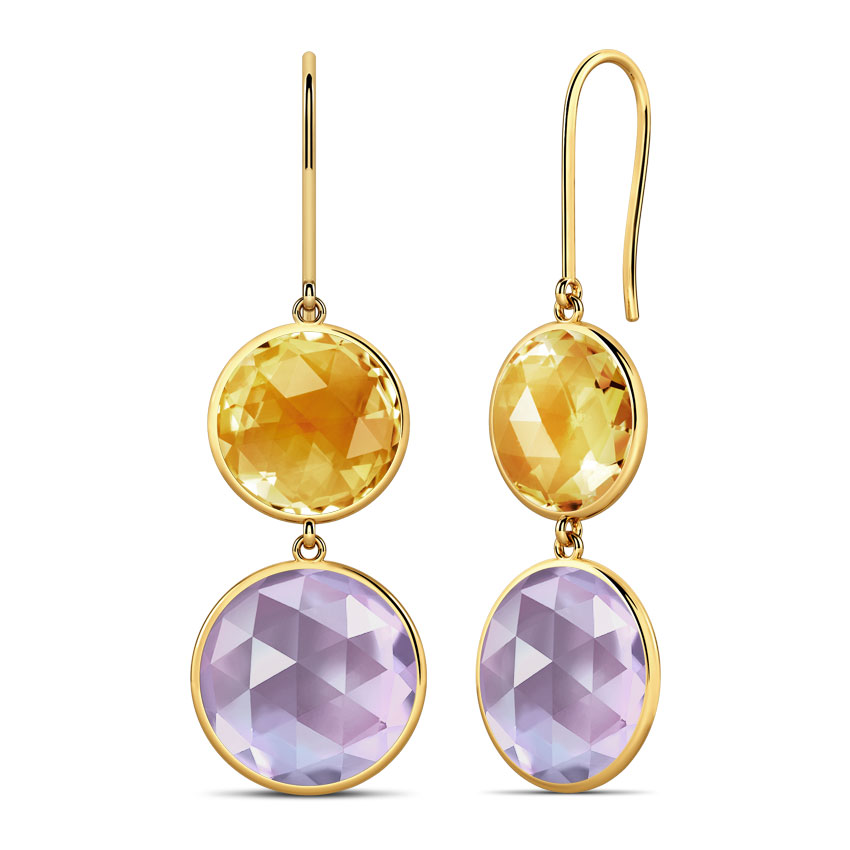 Serie Duo-stone Earrings