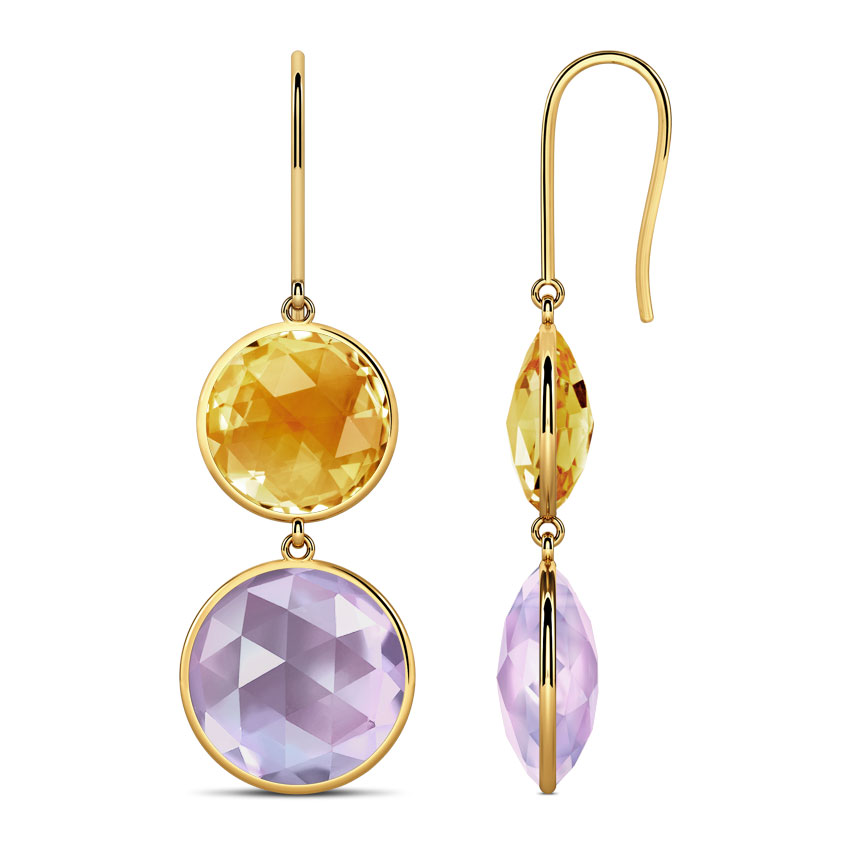 Serie Duo-stone Earrings