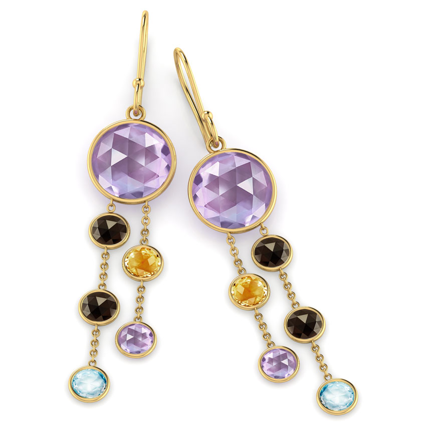 Sway Gemstone Earrings