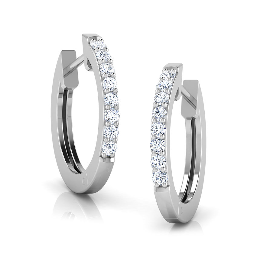 Enigma Diamond Hoop Earrings Enigma Diamond Hoop Earrings