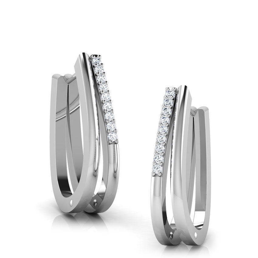 Bliss Diamond Hoop Earrings Bliss Diamond Hoop Earrings