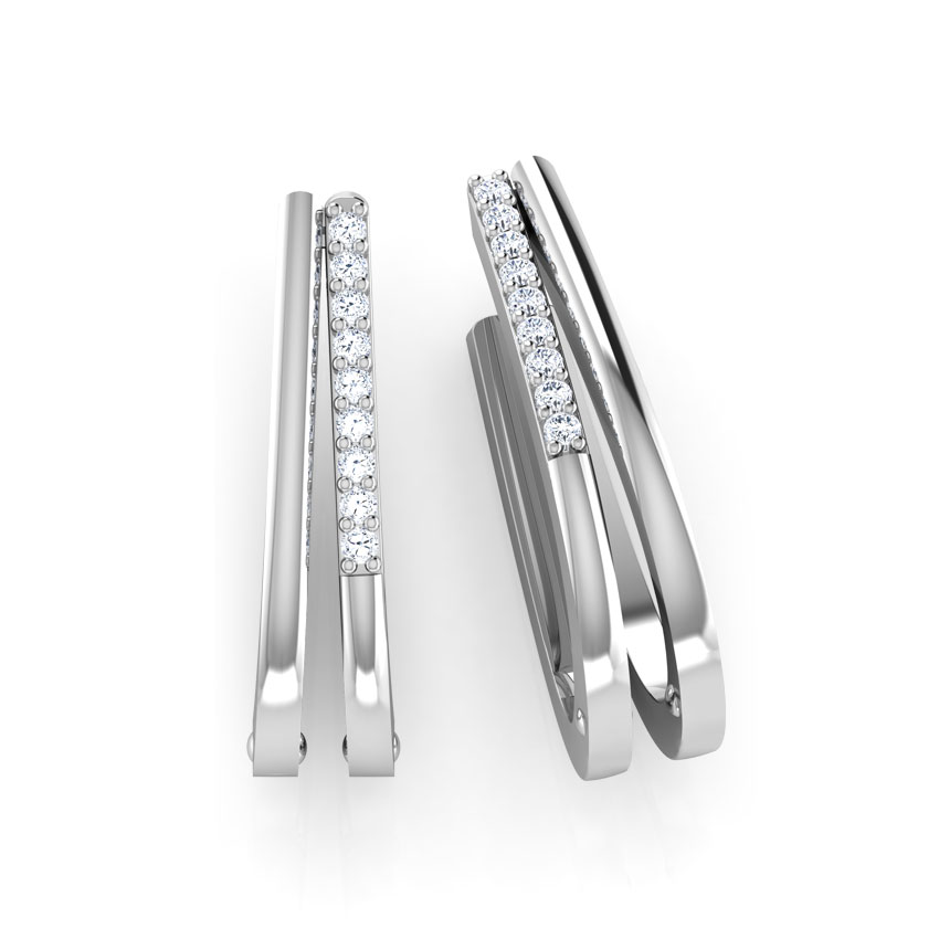 Bliss Diamond Hoop Earrings Bliss Diamond Hoop Earrings