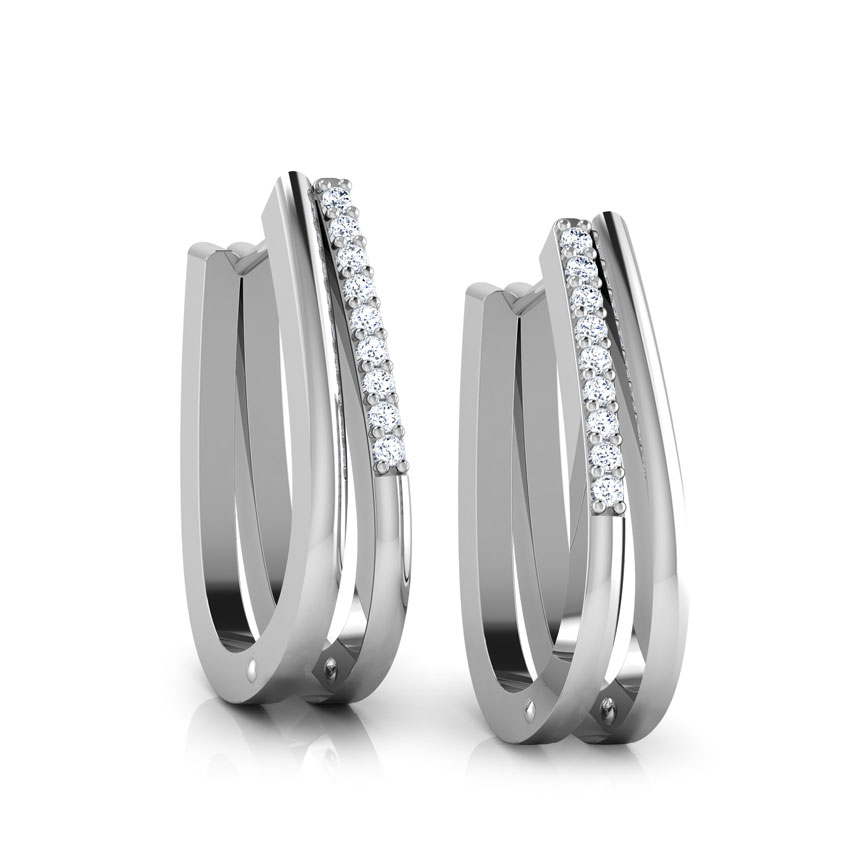 Bliss Diamond Hoop Earrings Bliss Diamond Hoop Earrings