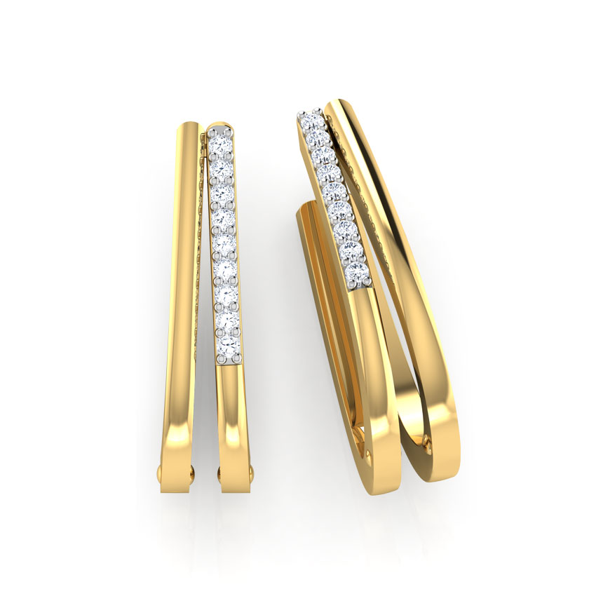 Bliss Diamond Hoop Earrings