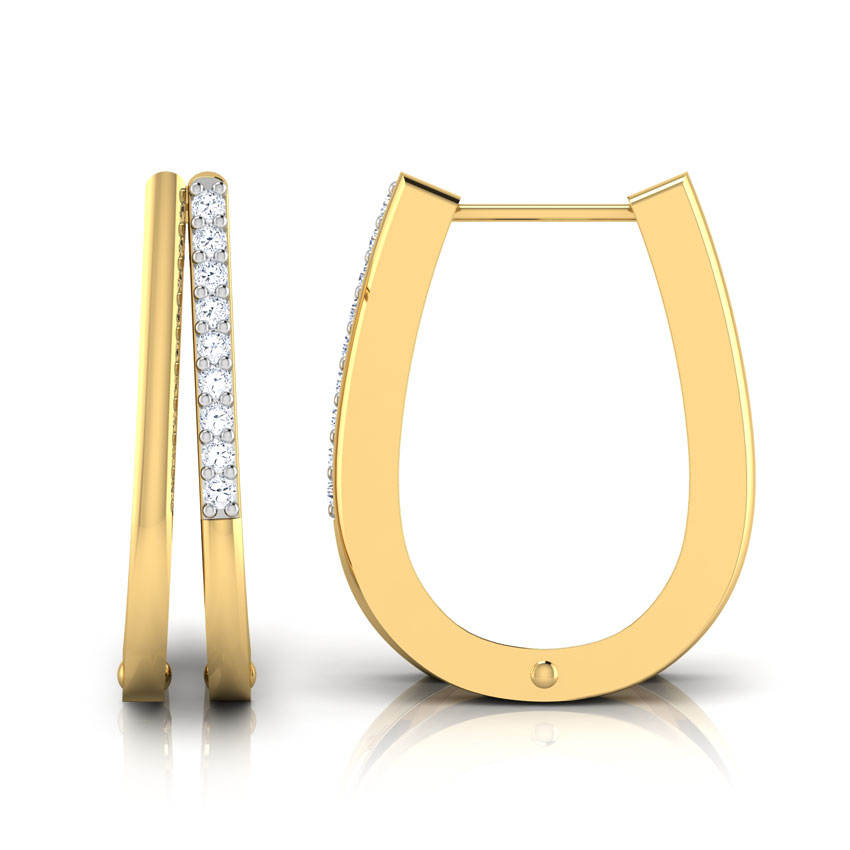 Bliss Diamond Hoop Earrings