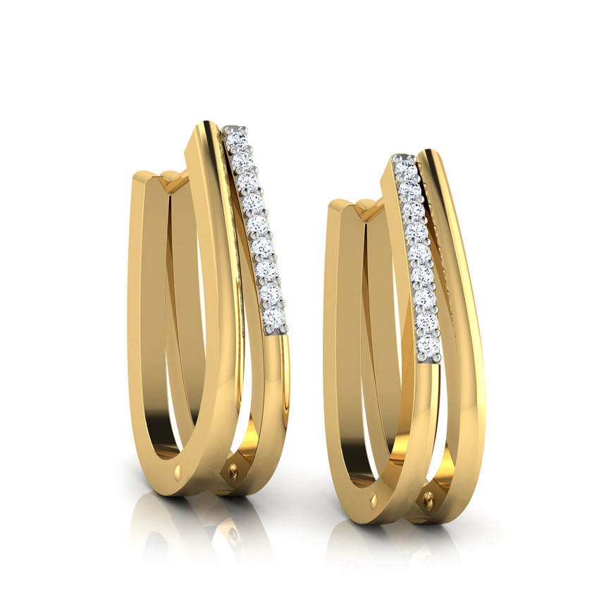 Bliss Diamond Hoop Earrings