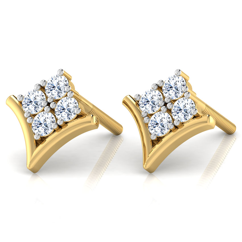 Cluster Diamond Earrings
