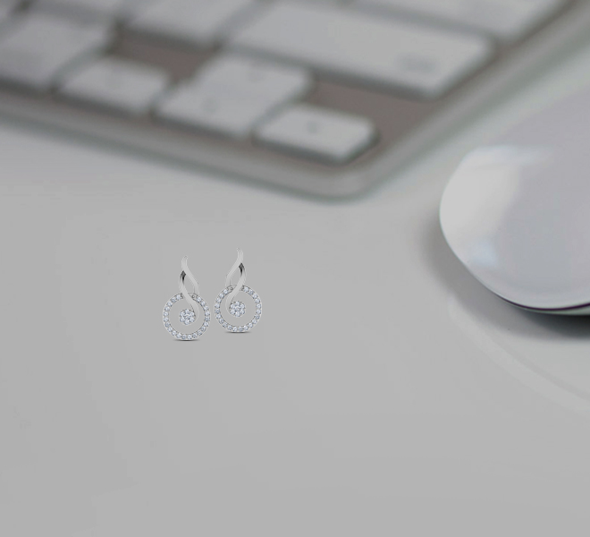 Regal Diamond Drop Earrings